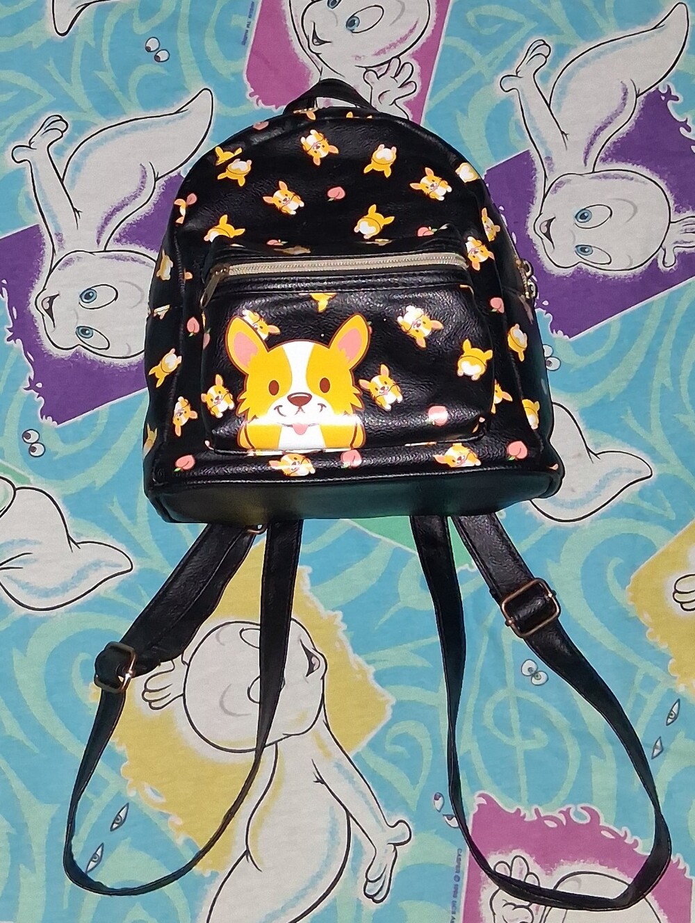 2021 Corgis & Peaches Mini Backpack Purse